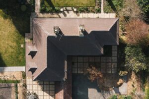 bird's eye view domestic roof replacement