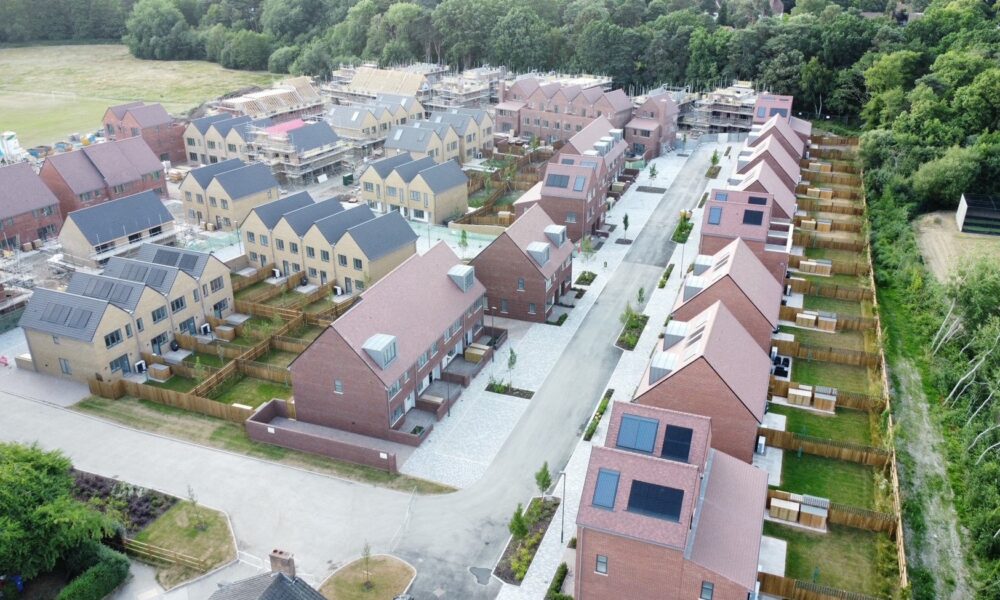 domestic houses in an estate